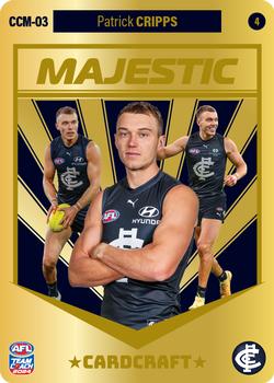 2024 AFL TeamCoach - Card Craft Majestic 4 #CCM-03 Patrick Cripps Front
